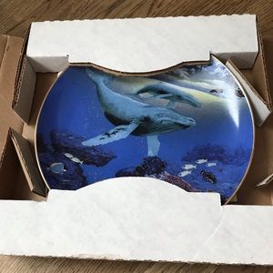 1991 Our Cherished Seas “Whale Song” plate in original packaging